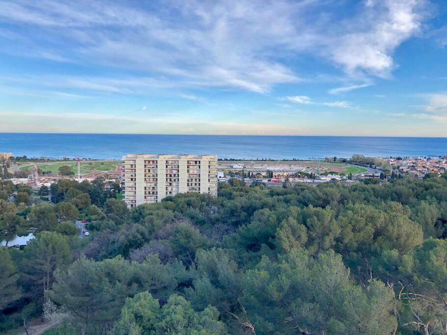 2-Room 60 M², Panoramic View, 2 Balconies, 50M Pool Cagnes-sur-Mer Exterior foto